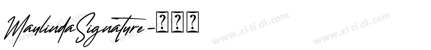 MaulindaSignature字体转换