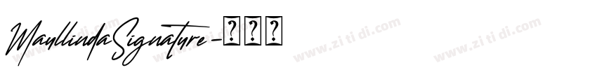 MaullindaSignature字体转换