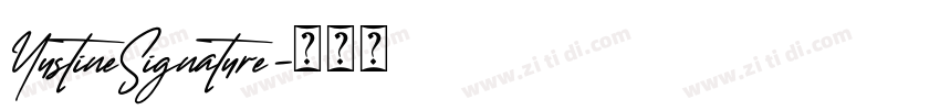 YustineSignature字体转换
