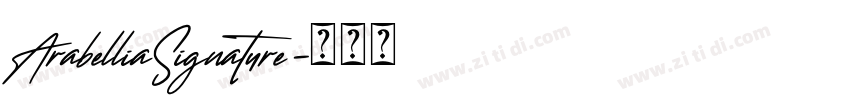 ArabelliaSignature字体转换