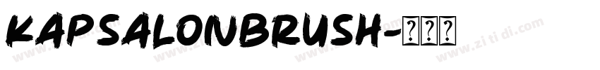 KapsalonBrush字体转换