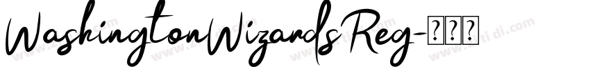 WashingtonWizardsReg字体转换