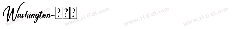 Washington字体转换