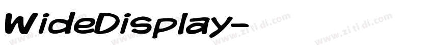 WideDisplay字体转换