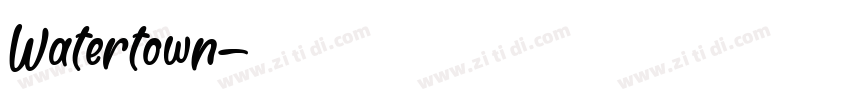 Watertown字体转换