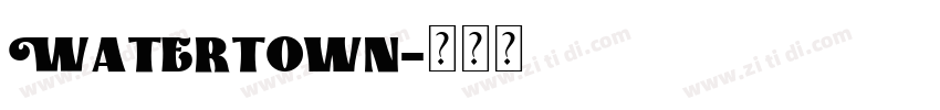 Watertown字体转换