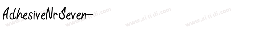 AdhesiveNrSeven字体转换