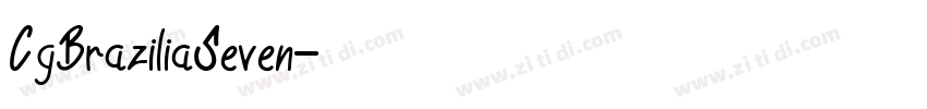CgBraziliaSeven字体转换