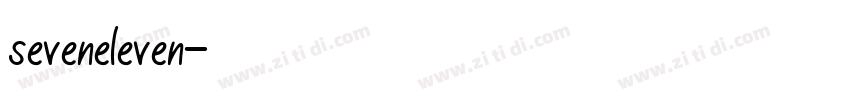 seveneleven字体转换
