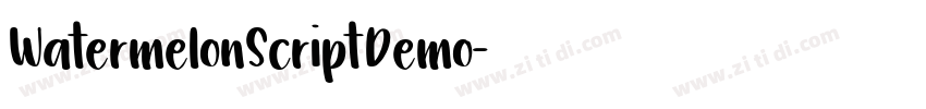 WatermelonScriptDemo字体转换