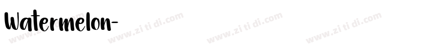 Watermelon字体转换
