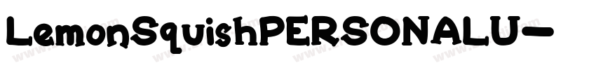 LemonSquishPERSONALU字体转换