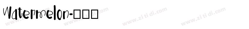 Watermelon字体转换