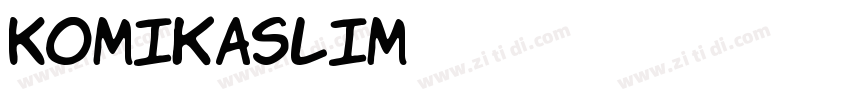 KomikaSlim字体转换