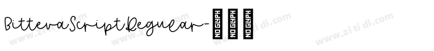 BittevaScriptRegular字体转换