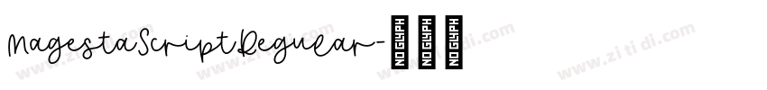 MagestaScriptRegular字体转换