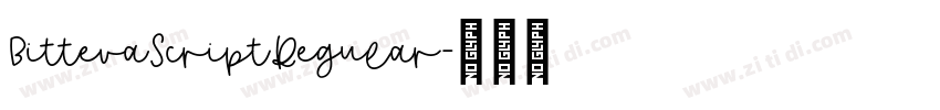 BittevaScriptRegular字体转换
