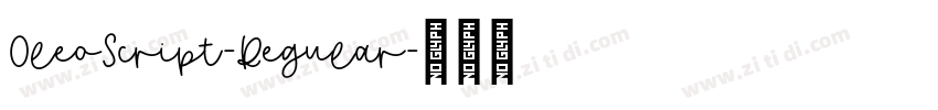 OleoScript-Regular字体转换 OleoScript-Regular字体转换