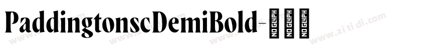 PaddingtonscDemiBold字体转换