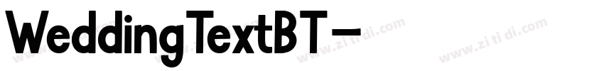 WeddingTextBT字体转换