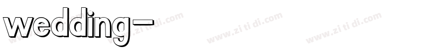 wedding字体转换