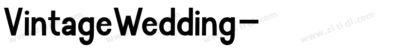 VintageWedding字体转换