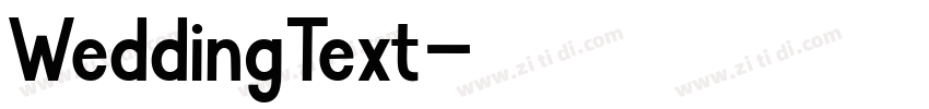 WeddingText字体转换