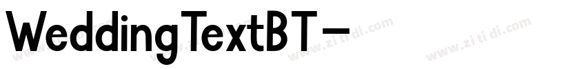 WeddingTextBT字体转换