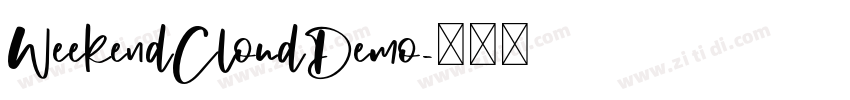 WeekendCloudDemo字体转换