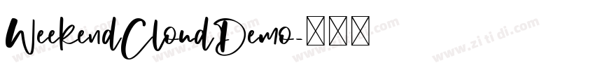 WeekendCloudDemo字体转换