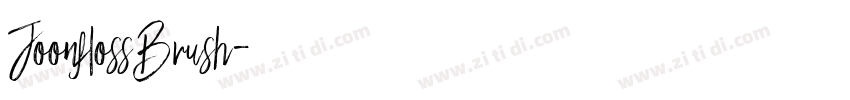 JoonflossBrush字体转换