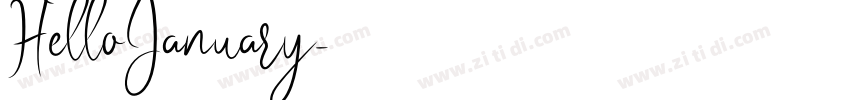 HelloJanuary字体转换