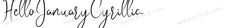 HelloJanuaryCyrillic字体转换