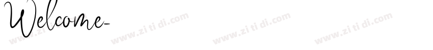 Welcome字体转换