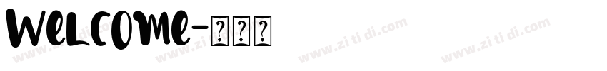 Welcome字体转换