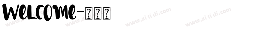 Welcome字体转换