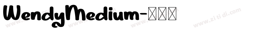 WendyMedium字体转换