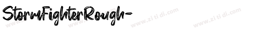 StormFighterRough字体转换