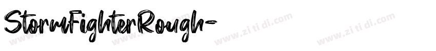 StormFighterRough字体转换