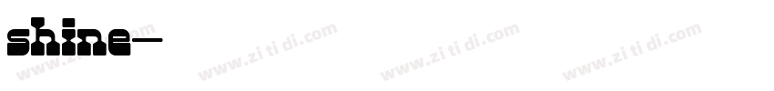 shine字体转换