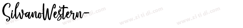 SilvanoWestern字体转换