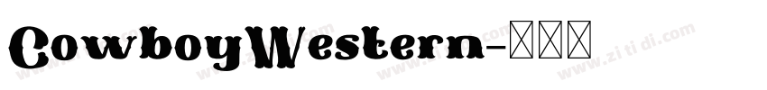 CowboyWestern字体转换