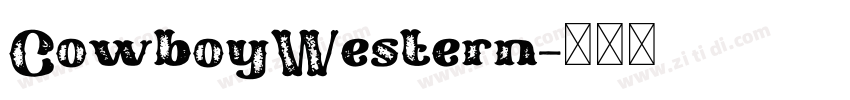 CowboyWestern字体转换