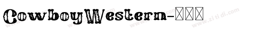 CowboyWestern字体转换