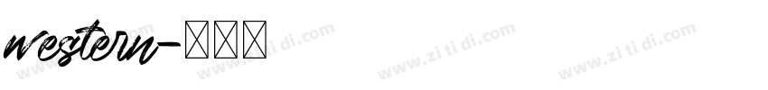 western字体转换
