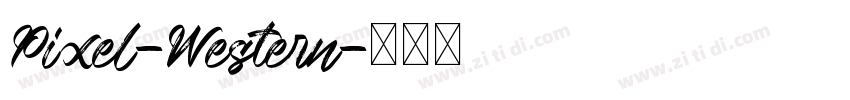 Pixel-Western字体转换
