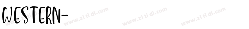 western字体转换