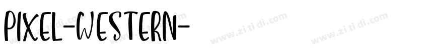 Pixel-Western字体转换