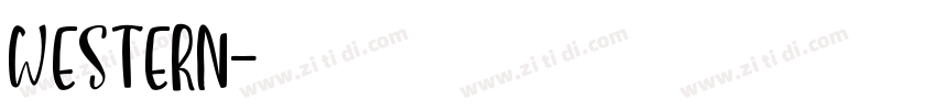 western字体转换