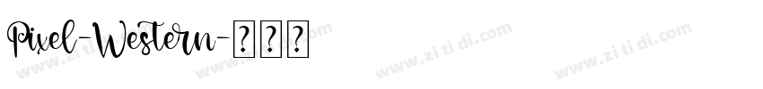 Pixel-Western字体转换